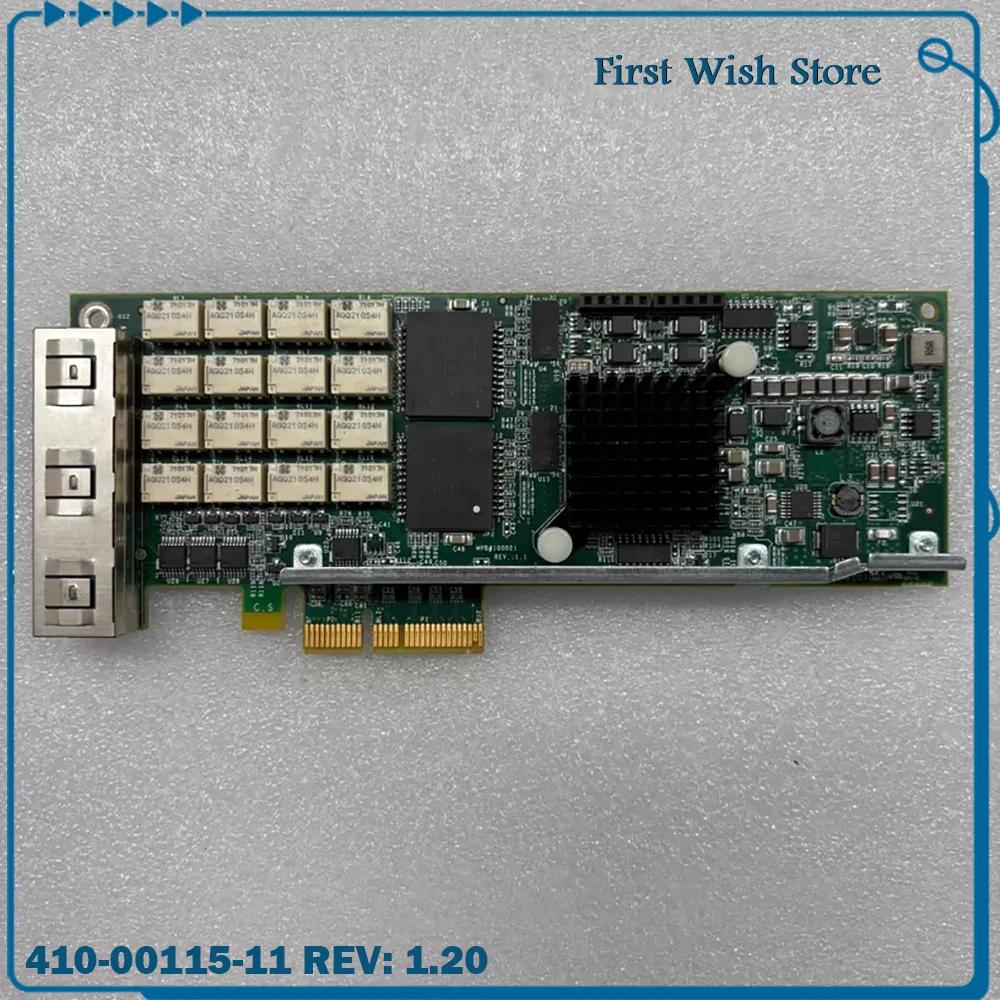 

PCI-E 4-port Gigabit Network Card 410-00115-11 REV: 1.20