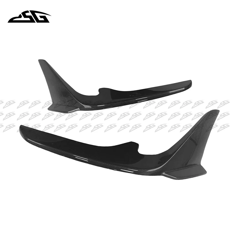 For Toyota GR SUPRA A90 A91 MK5 Carbon Fiber Front Bumper Lip Canard Splitter  Air Vent Cover Side Fins Winglet Flaps Apron