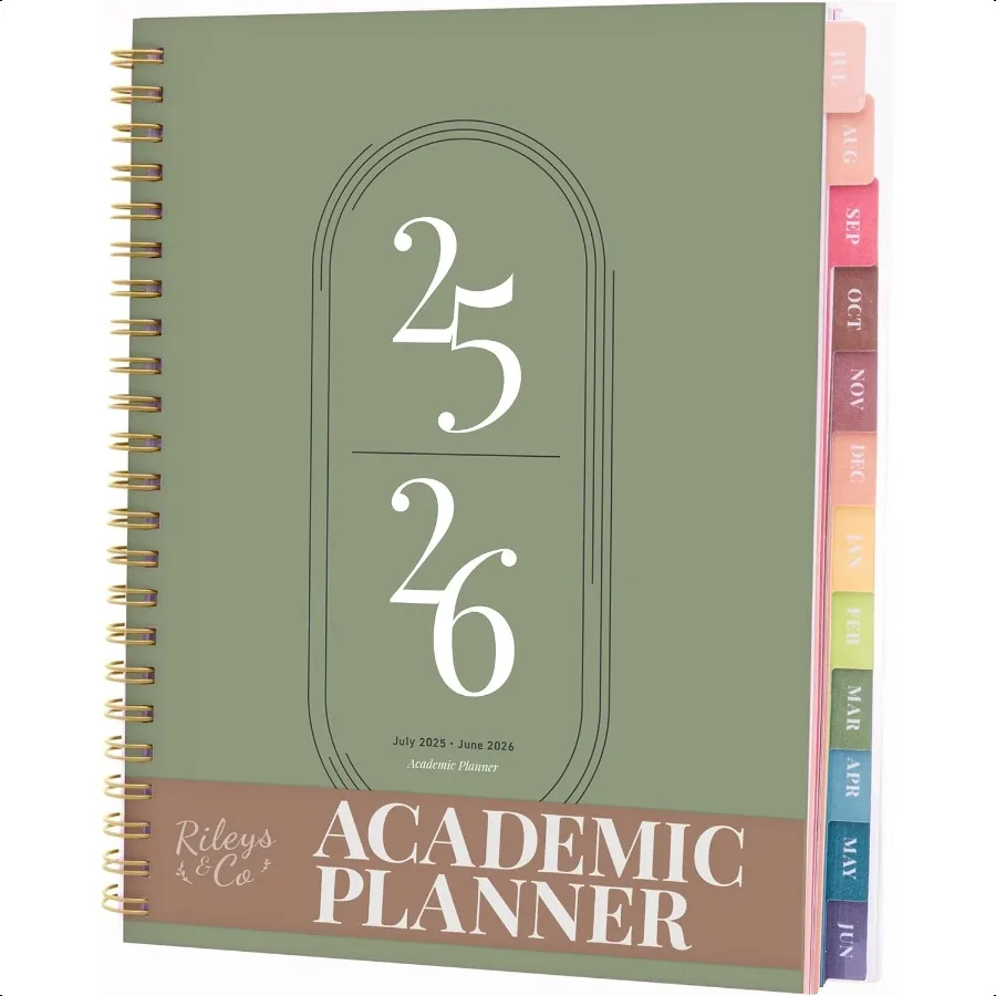 

Rileys Academic Planner 20252026 Daily Weekly Monthly Planner July 2025 June 2026 Student Notes Pages TwinWire Binding Weekly A
