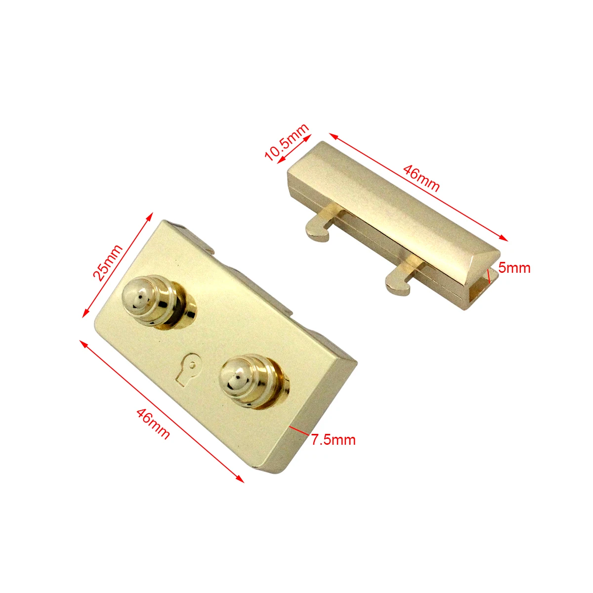 1pcs Metal Push Lock Fashion Cute Switch Lock For DIY Handbag Bag Purse Luggage Hardware Closure Bag Parts Accessories