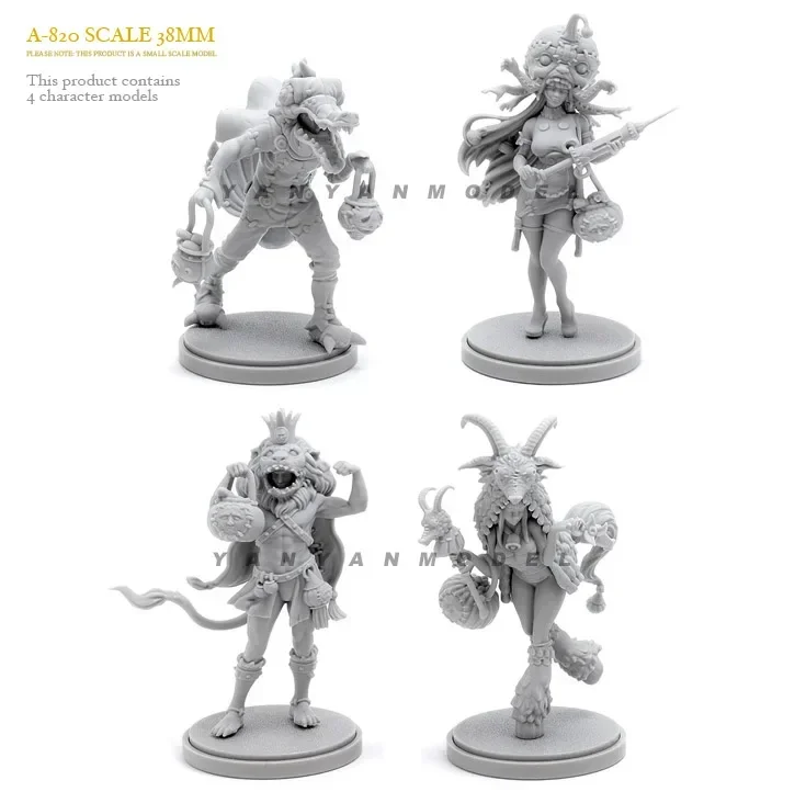 

38mm Resin Model Kit Colorless Self-Assembly （4 Piece）A-820