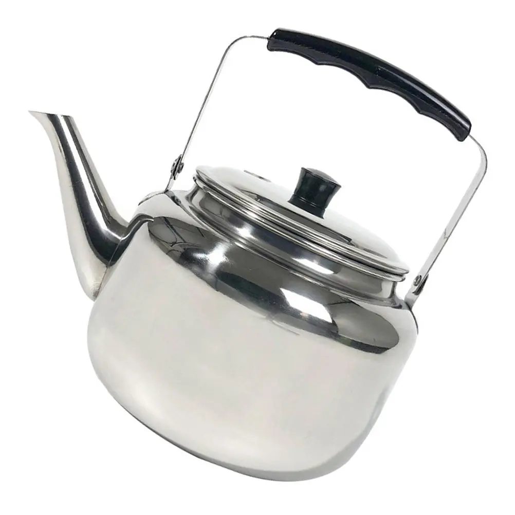 

Stainless Steel Whistling Tea Kettle Portable Camping 3L Water Boiling Pot Lightweight Metal Teapot Whistling Teakettle