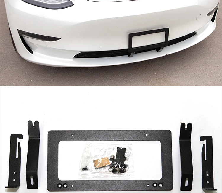 

For Tesla Model 3 Model Y Aluminum Alloy License Plate Frame US Car License Plate Frame American Standard