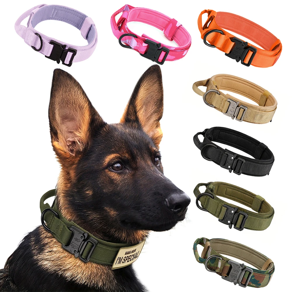 Adjustable Tactical Dog Collar and Leash Set