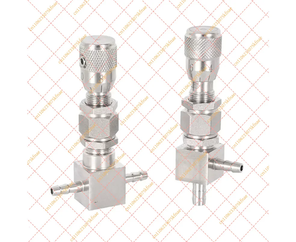 304 Stainless Steel Micro Flow Needle Regulator Valve 4-14mm Hose Pagoda Barb Connector Water Gas Control Valve