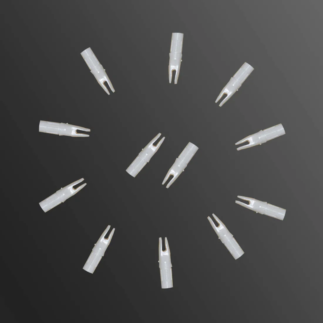 رقائق سهم بلاستيكية للرماية للعمود، ID 7.6 مم، OD 8.8 مم، سهام Flecha، 24 قطعة #1