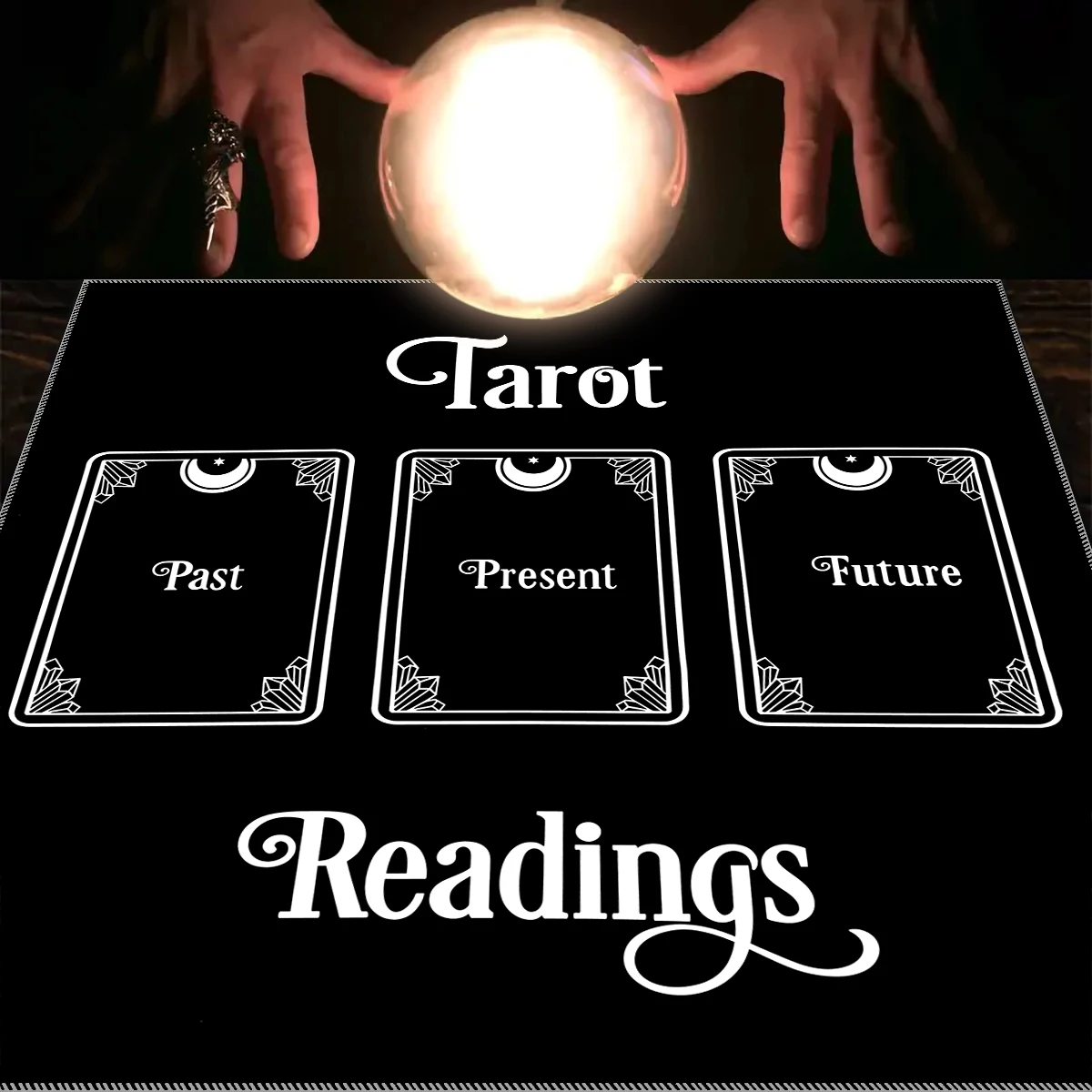 1 Stück Tarot-Tischdecke, keltisches Kreuz-Tarot-Tischdecke für Wahrsagereien, geheimnisvolle Tischdecke zur Altardekoration – Detail 19