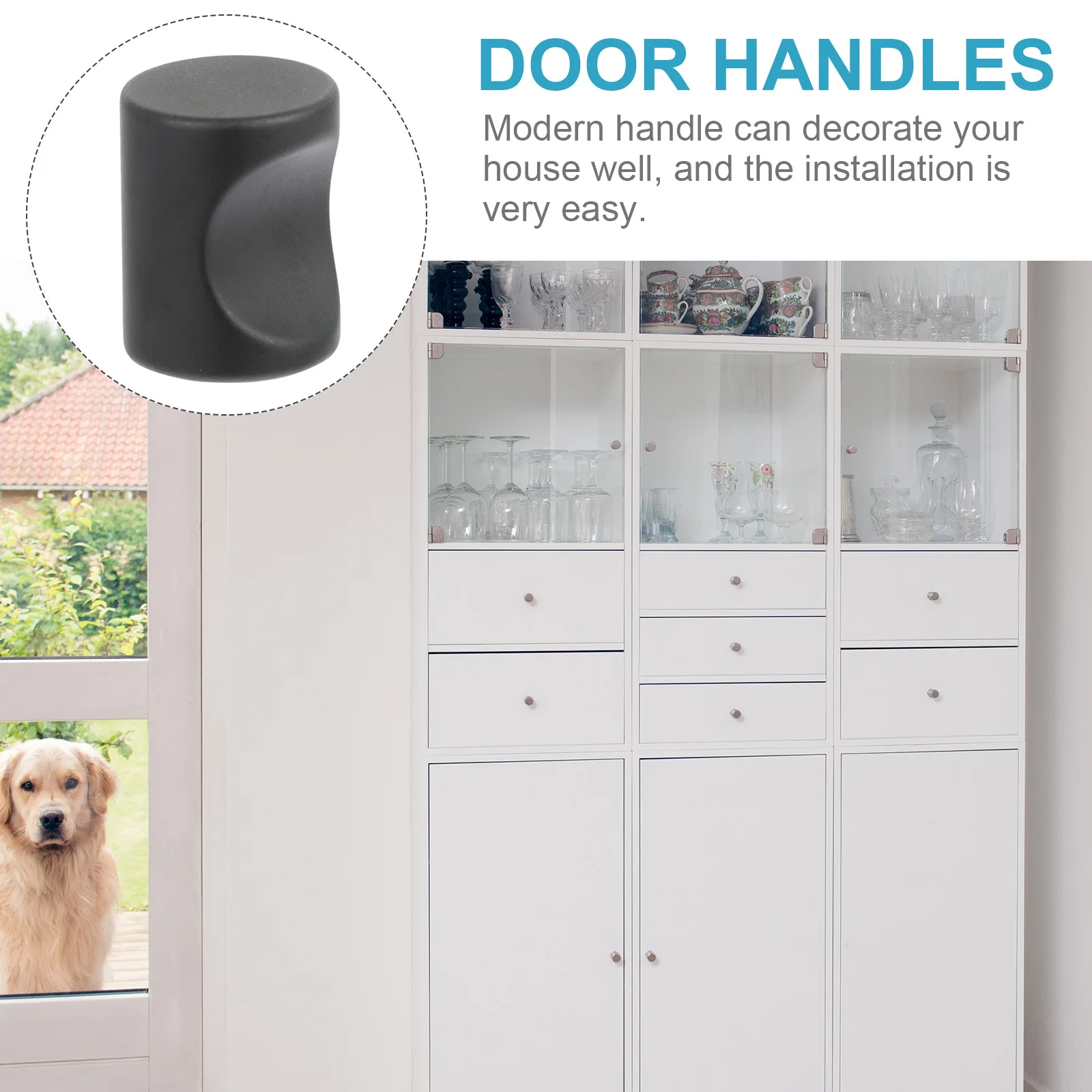 

12Pcs Single Hole Wardrobe Handles Aluminum Alloy Modern Smooth Surface Door Knobs Strong Cabinet Drawer Pulls Furniture Handle