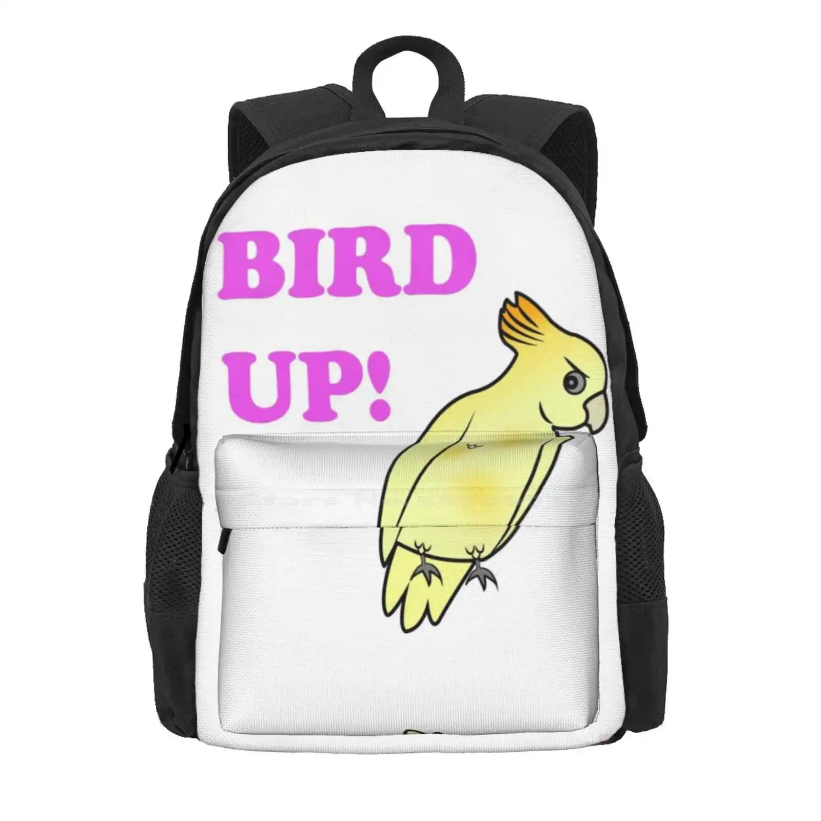 Bird Up Hot Sale Schoolbag Backpack Fashion Bags Eric Andre Show Bird Up Whats Up Hannibal Buress Snail Down Trippy Funny Wiity