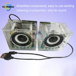 Mini Speaker Kit 3W Speaker Power Amplifier Computer Audio Welding Practice Training Electronic DIY Production Parts Speakers