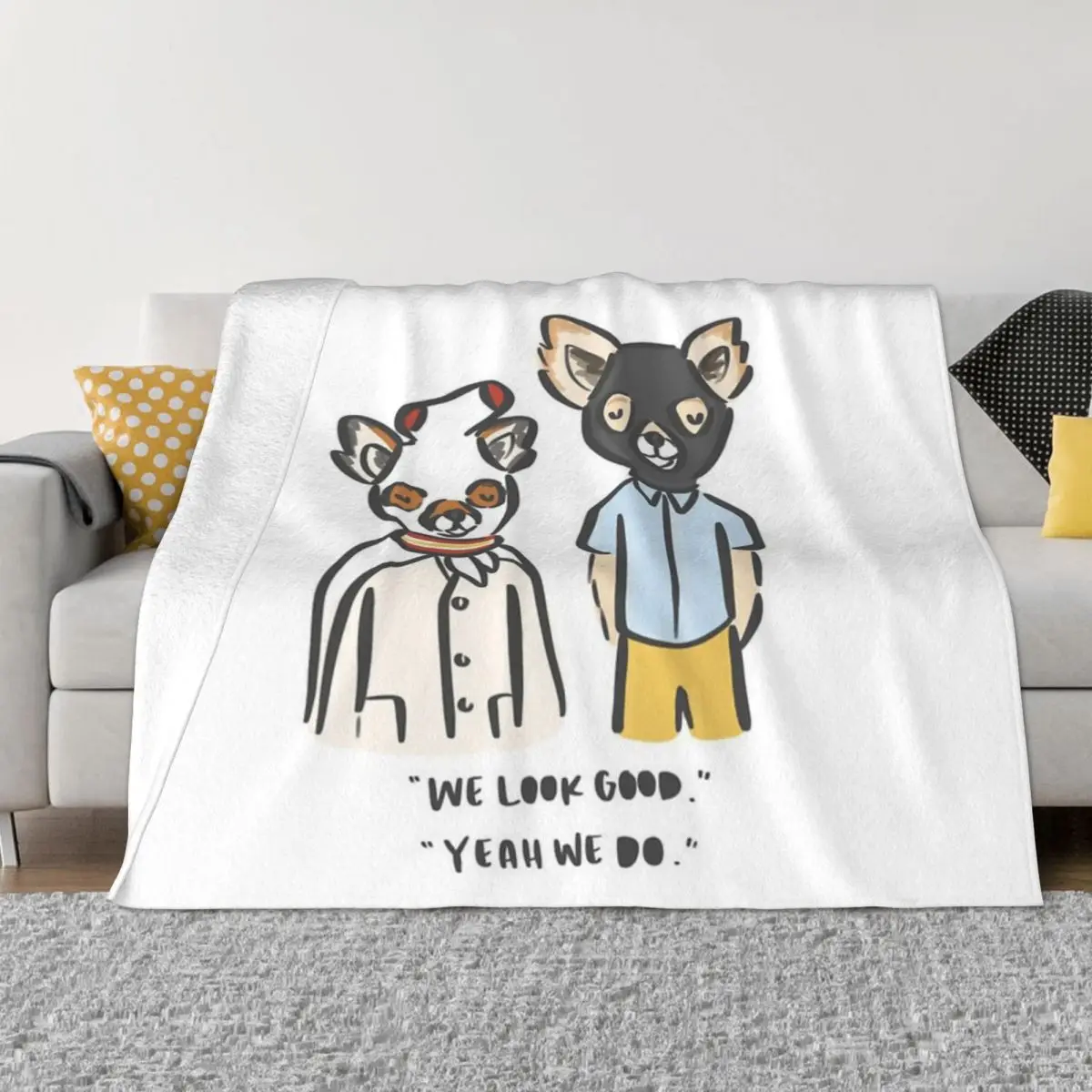 

Fantastic Mr Fox - Ash & Kristofferson Anime Blanket Throw Blanket Custom Blanket Personalized Throw Blanket