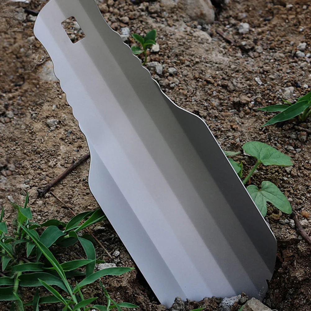 

Titanium Hand Trowel Shovel Gardening Digging Tools Small Spades Portable Camping Soil Tool Lightweight Yard Multi Use