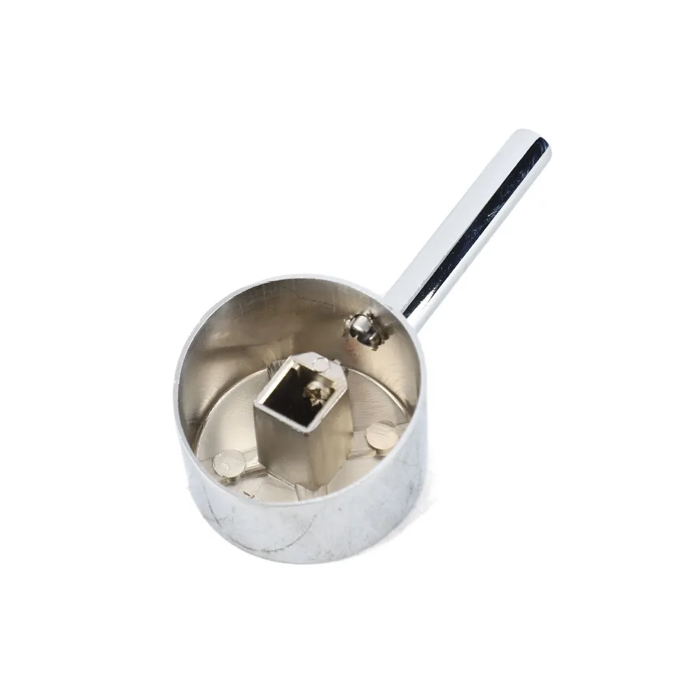Zinc Alloy Faucet Handle 45mm Valve Core Hot Cold Water Faucet Handle Replacement Chrome Finish Single Lever Water Tap Handle