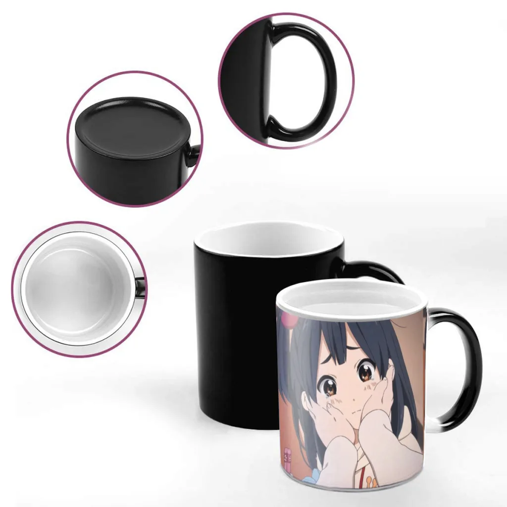 T-Tamako Market Anime Newest Design Coffee Mugs Heat Color Changing Milk Tea Cup Colorcup For Birthday Gifts