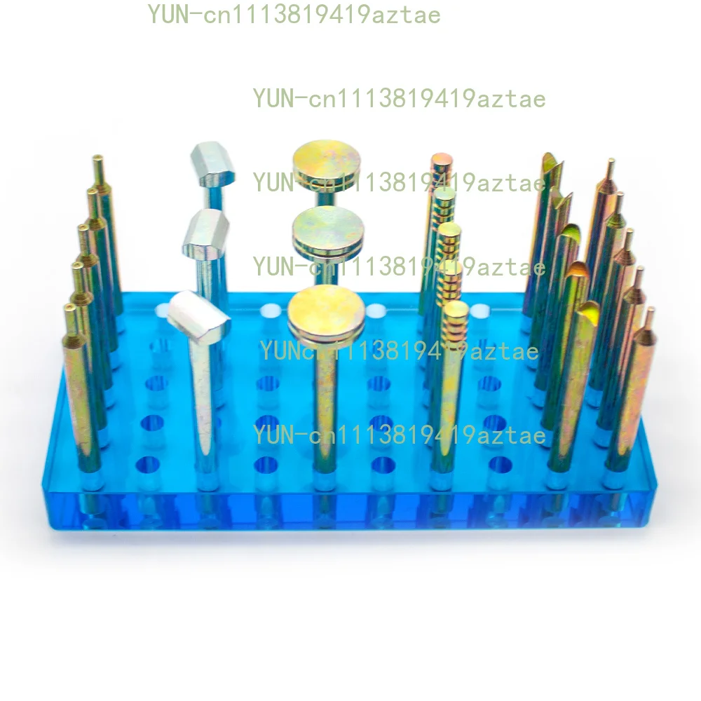 26PCS High Precision Gem Dopsticks Set Diameter 6MM Length 65MM Compound Gemstone Dop Stick Gemstone Faceting Grinding Tool