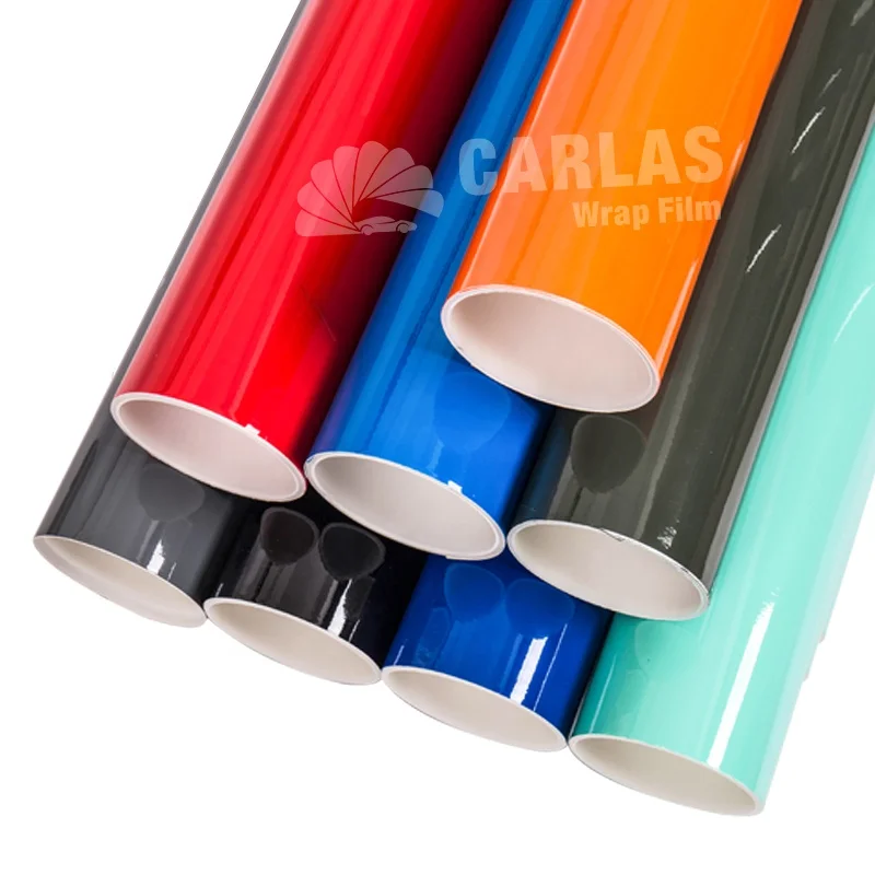 Glossy Self-adhesive Candy Waterproof Removable Air Bubble Free Car Wrap Film Used Car Wrapping Vinyl Stickers Car Film