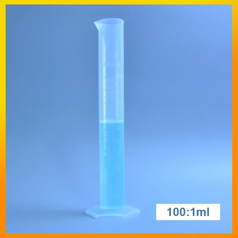 

100ml Plastic Measuring Cylinder Graduated Cylinders for Lab Supplies Laboratory Tools