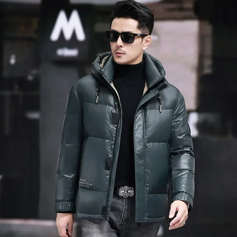 Designer Menswear Luxury Mens Short Down Jacket cappotto invernale riscaldante addensato nuova giacca Goose Down Light Filling Tops