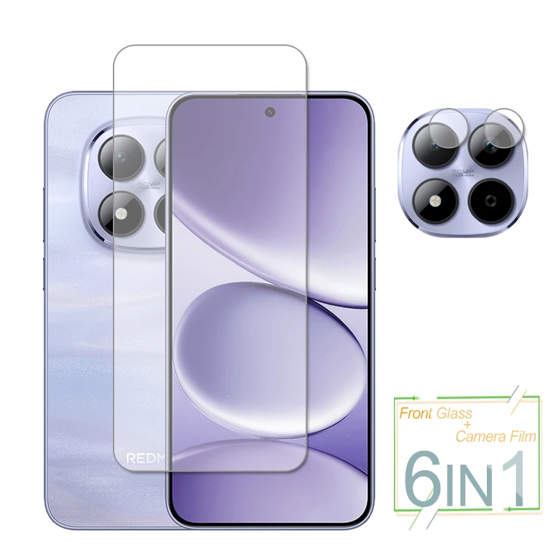 

Для Xiaomi Redmi Note 15 Pro 5G Стеклянная защитная пленка для экрана из закаленного стекла Защитная пленка для объектива камеры телефона на Redmi Note 15 Pro 5G