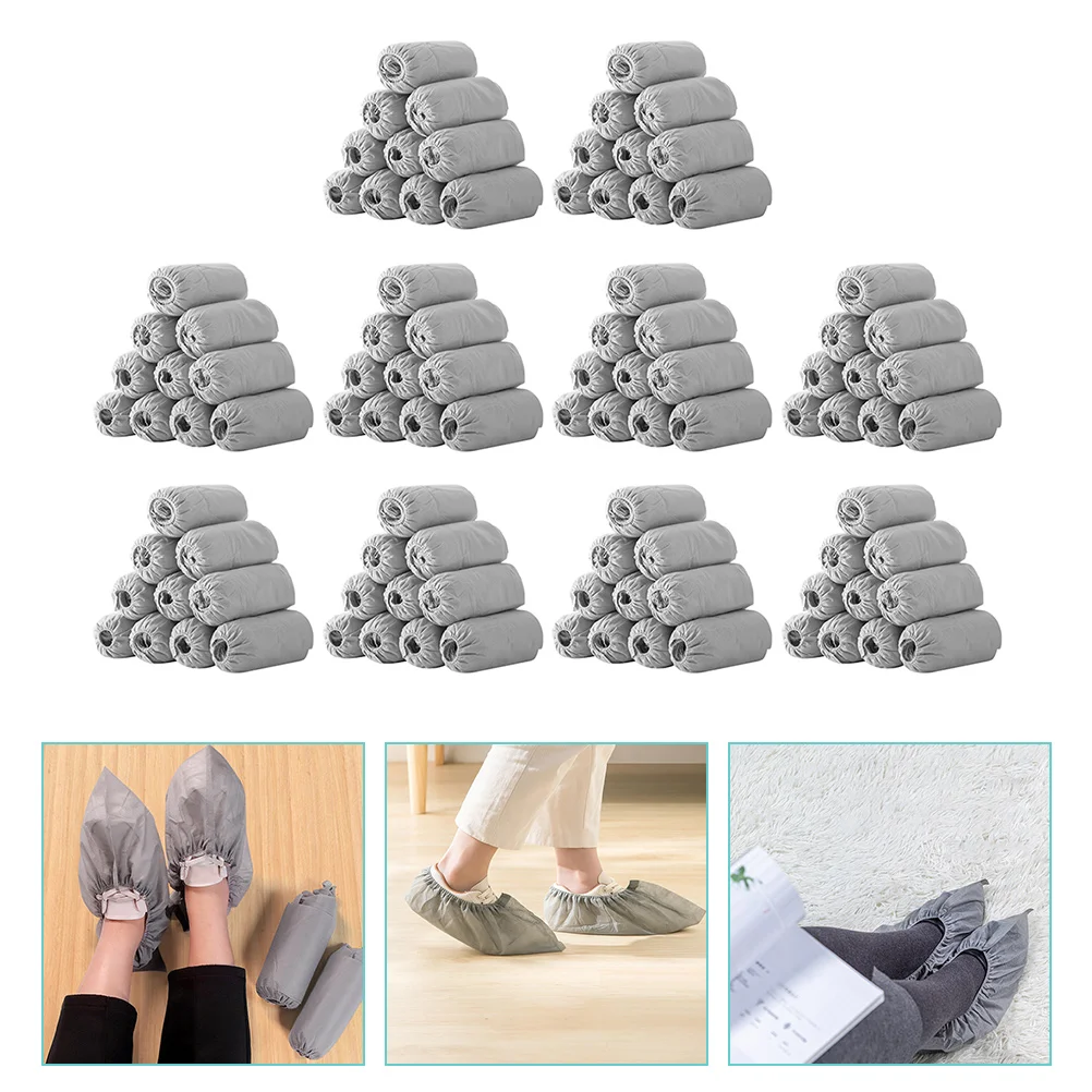 100 Pcs Disposable Shoe Covers Indoor Non-skid Boot Covers Shoe Covers shoe covers disposable non-slip shoe covers