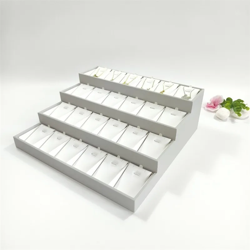 

Large Capacity Necklaces Stand Jewellery Simple Display Shelf Earring Jewelry Showcase Rack Exhibitor Organizer Storage Supplies
