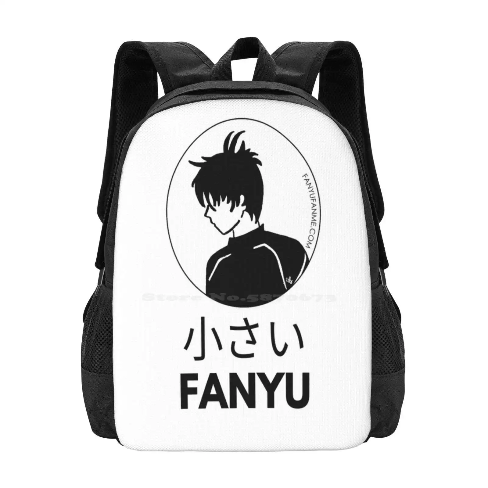 Fanyufanme-bolsas escolares de viaje para ordenador portátil, diseño de patrón de Yuzuru Hanyu, huzuru Hanyu Yuzuru, Anime