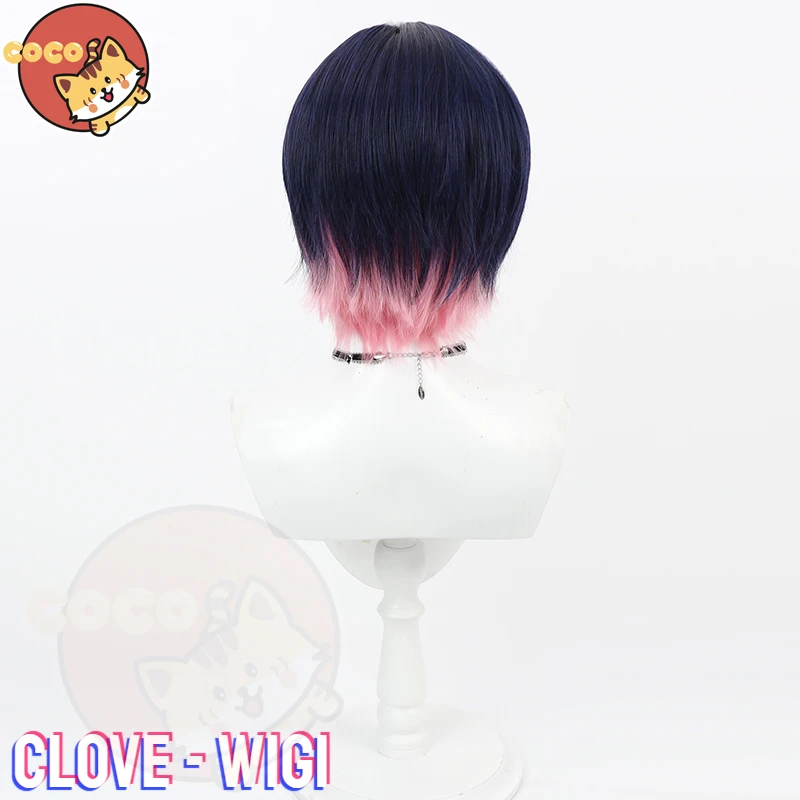 Perruque Cosplay Courte Bleu Foncé, Jeu Valorant