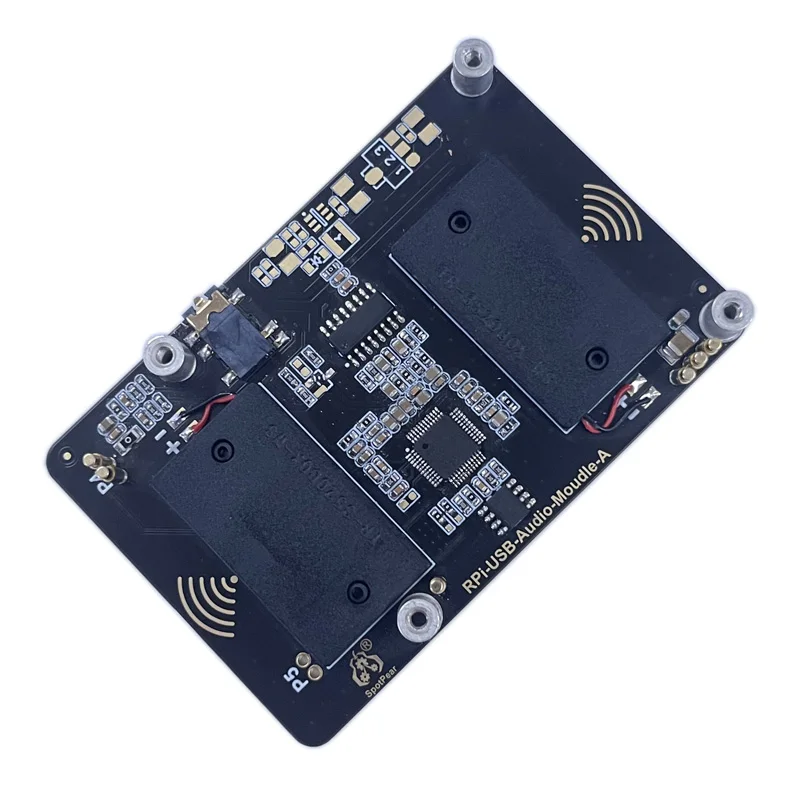 USB Audio Sound Card Moudle HAT with Earphone Jack Buzzer Speaker Option For Raspberry Pi 5/Pi4B