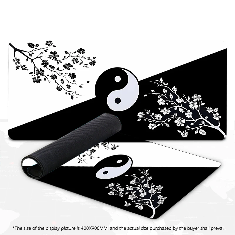 

Chinese Style Art Mouse Pad Bagua Landscape Fish Gaming Accessories Office Mats Rubber Mouse Mat Mousepad for Computer Table