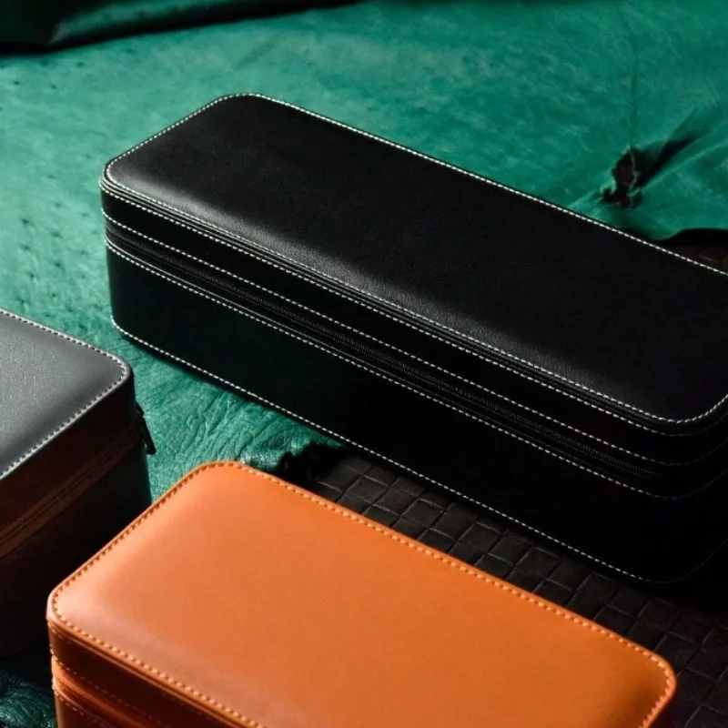 Leather Watch Box Luxury Watches Storage Boxes Travel Portable Mechanical Watch Display Case Organizer Packaging Supplies Gift