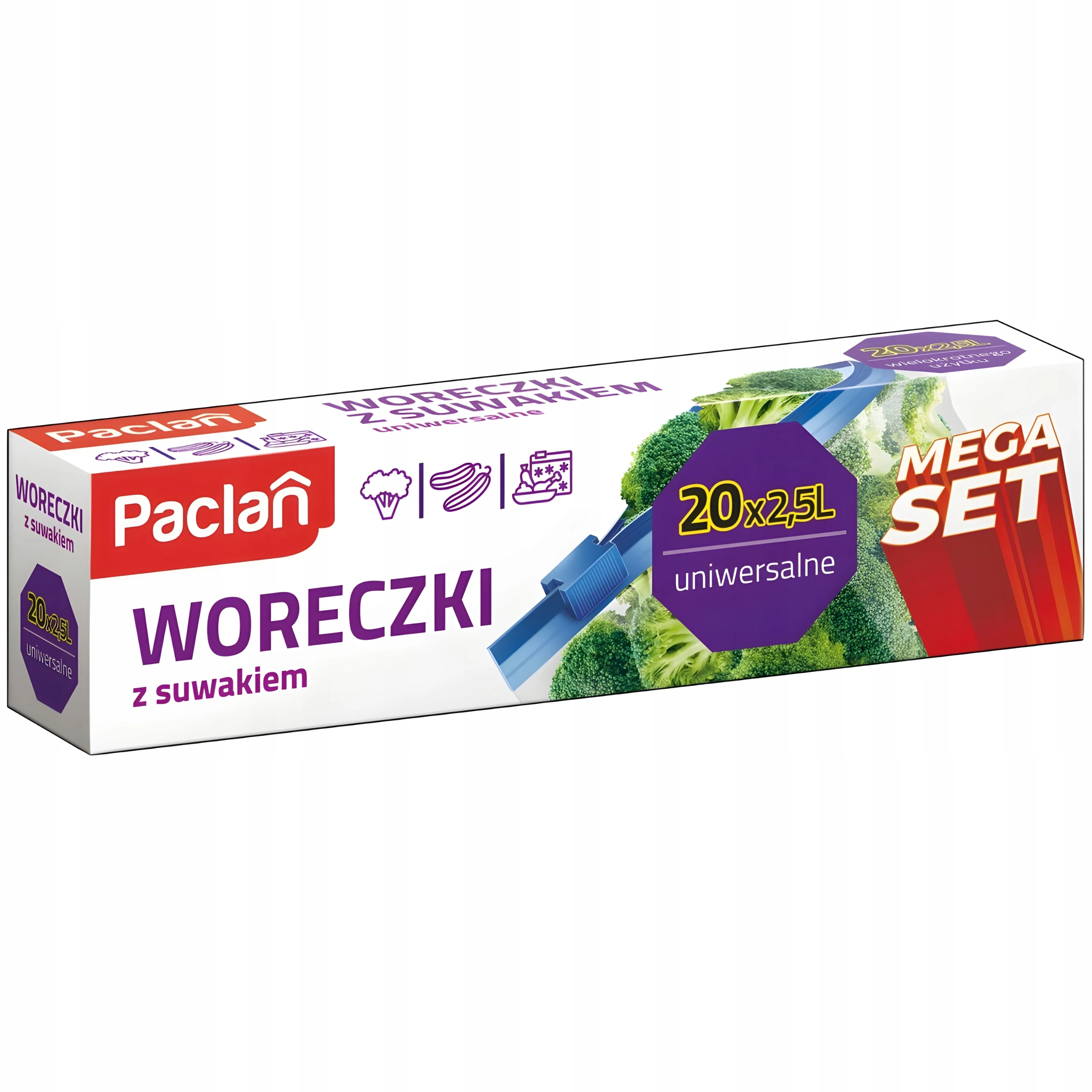 2,5L 20-delige Mega Set Zipy String Bags-Paclan met ritssluiting
