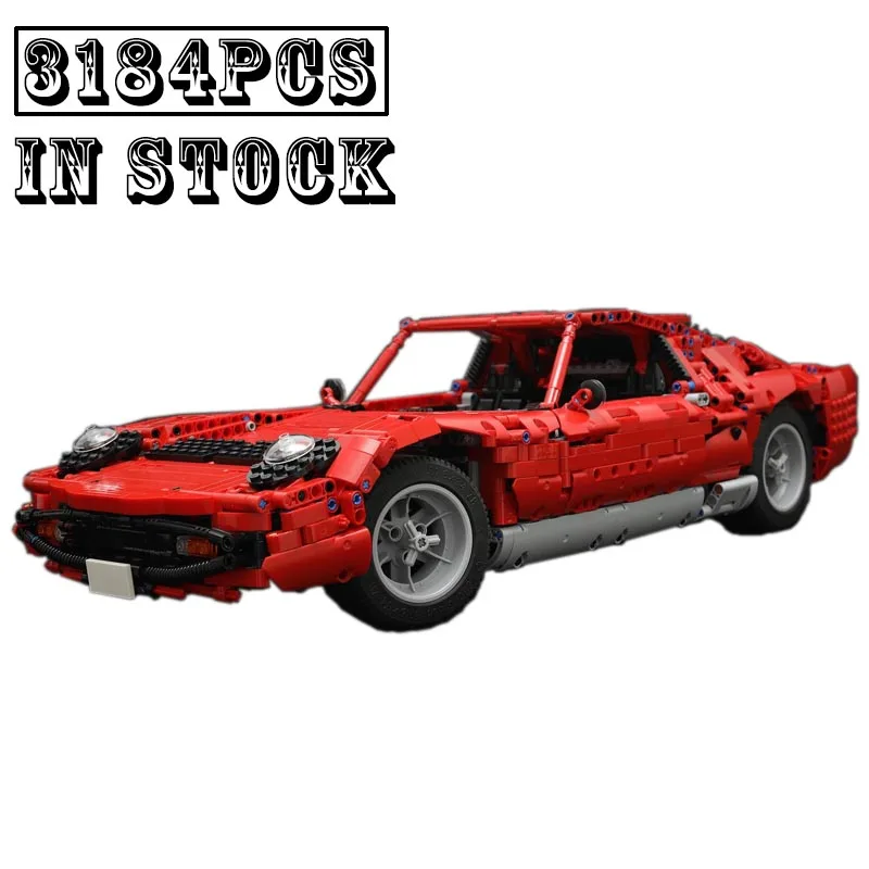 

New MOC-24194 1:8 Scale Miura Super Sports Car Model Buiding Kit Creators Block Bricks DIY Toys For Kids Birthday Gifts Boys Set