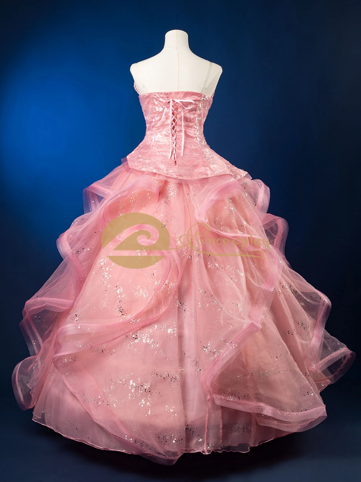 Glinda Cosplay Costume Glinda Pink Wedding Dress Suit Top Skirt Women Halloween Party Outfit