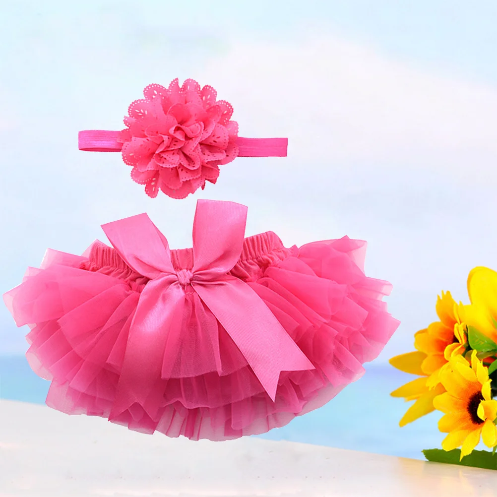 1 Buah Rok Tutu Bayi Perempuan Ikat Pinggang Satin Ukuran L Rosy Gaun Fotografi Ulang Tahun Bayi Baru Lahir Aksesori Pakaian Rok Tutu