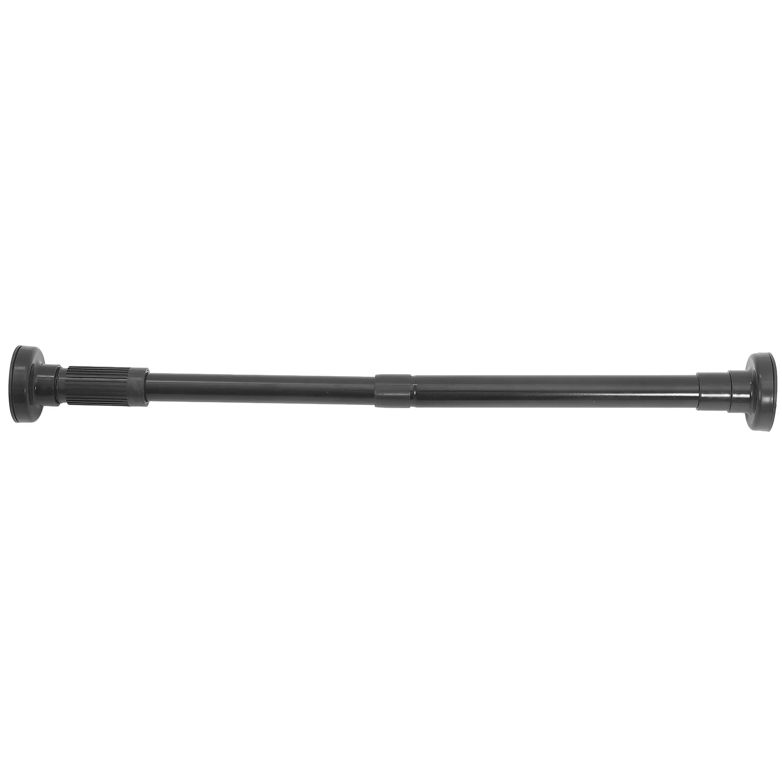 

Telescopic Clothes Drying Rod 38-56cm Black Stainless Steel Adjustable Wardrobe Pole Hole-Free Tension Curtain Rod Multipurpose