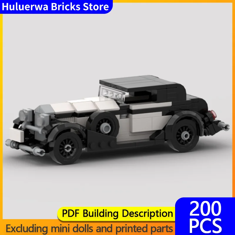 

Speed Hypercar Model MOC Building Bricks K6 Retro Vintage Cars Modular Technology Gifts Holiday Assemble Children Toys Suit