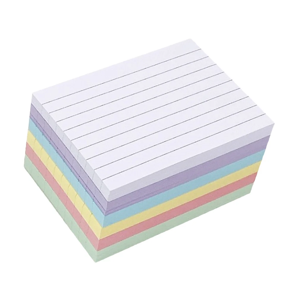 300 قطعة بطاقة الفهرس المفكرة من جانب واحد بطاقات تعليمية مبطنة أفقية للدراسة امتحان الإعدادية مكتب منظمة ملاحظة بطاقات