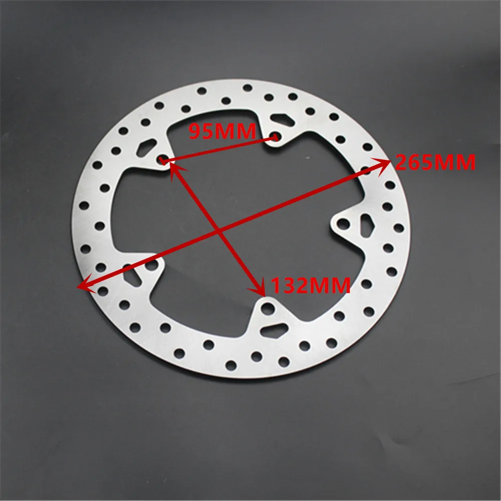 Motorcycle Stainless steel 265mm Rear Brake Disc Rotor For BMW F800 GS 2008-2018 F800 GS Adventure 2012-2018