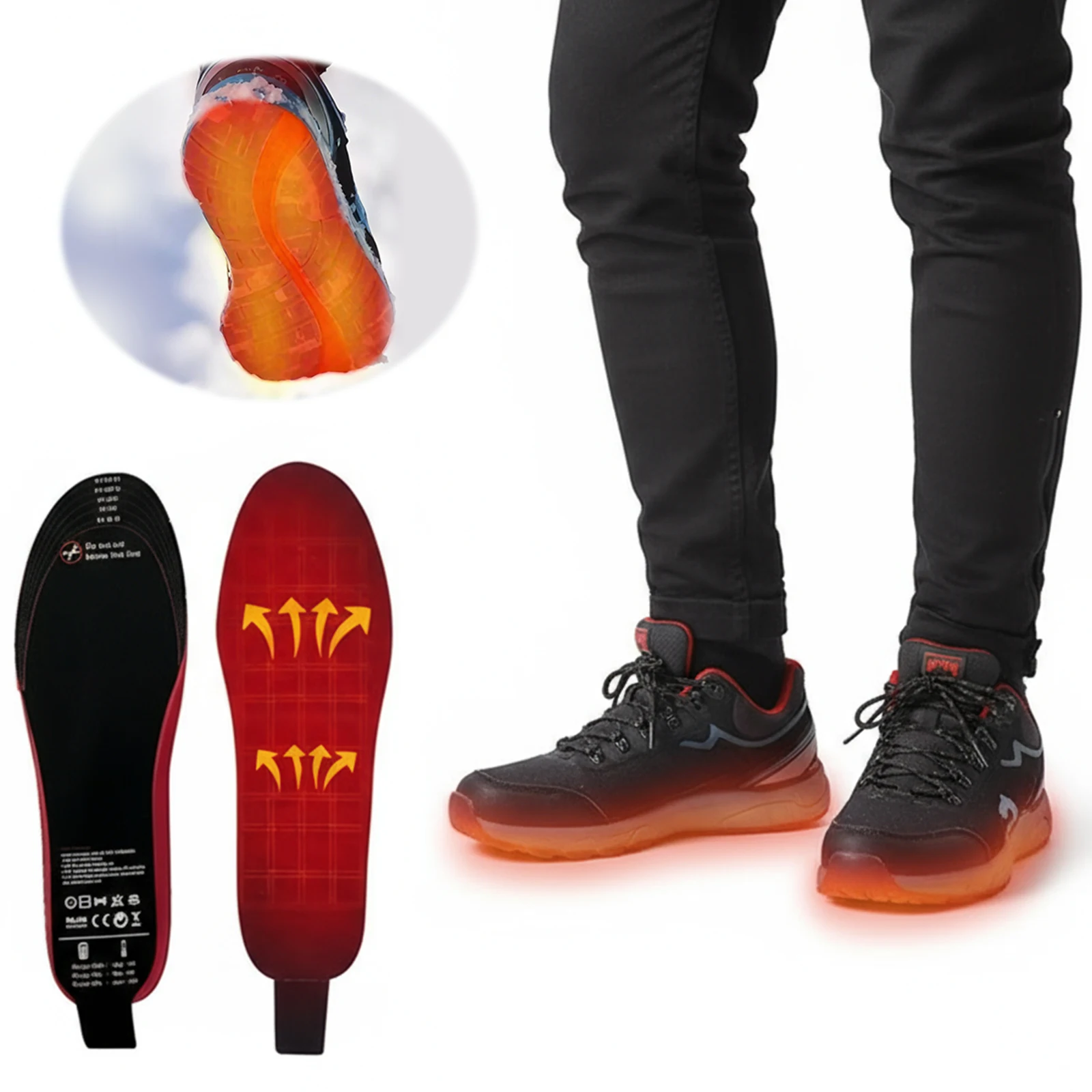 

Winter Electric Heated Insoles USB Heating Insoles Foot Warmer Thermal Shoes Sock Pad Heated Insoles Full Foot Fever Unisex