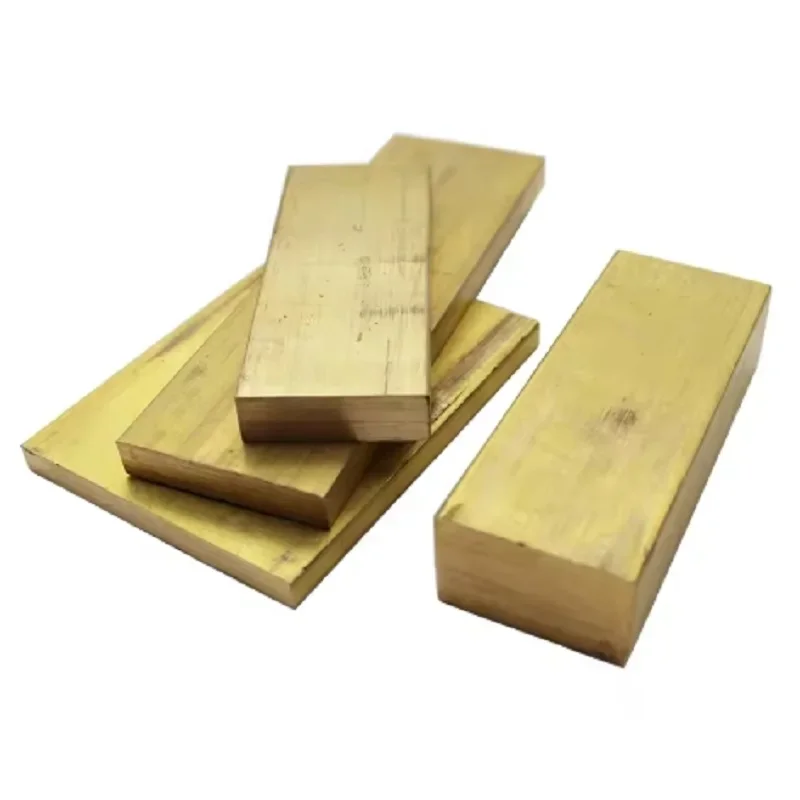 1PC Thicknesses 35 40 45 50 55mm H59 Brass Bar Flat  Length 100 200 500mm Pure Copper Metal Plate Strip Solid Material
