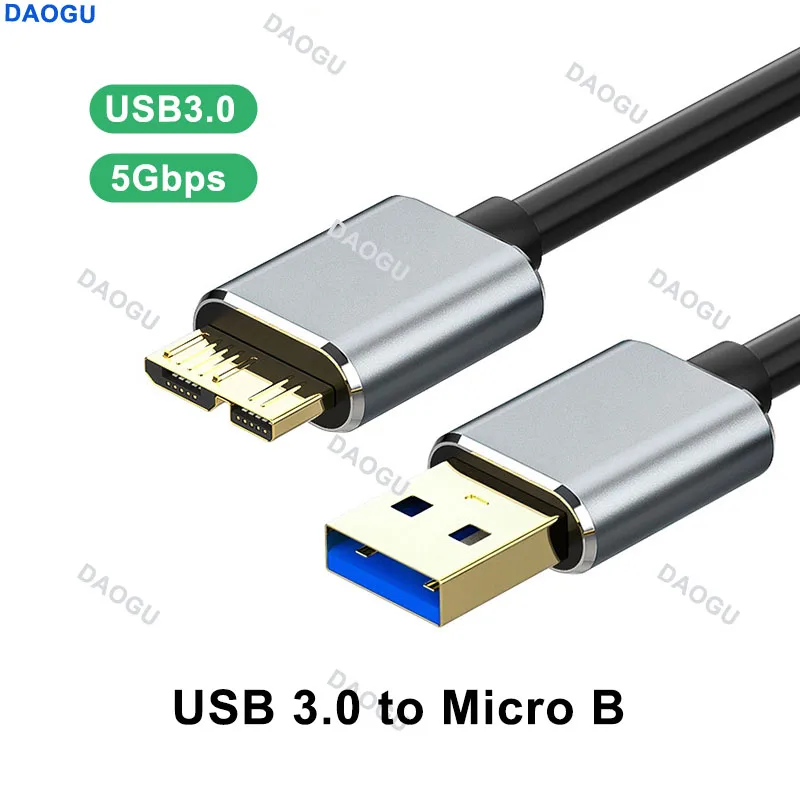 5Gbps Hard Drive External Cable USB 3.0 to Micro B SSD Sata HDD Data Cord Fast Charigng Mobile Phone Cable for Samsung Note 3 S5