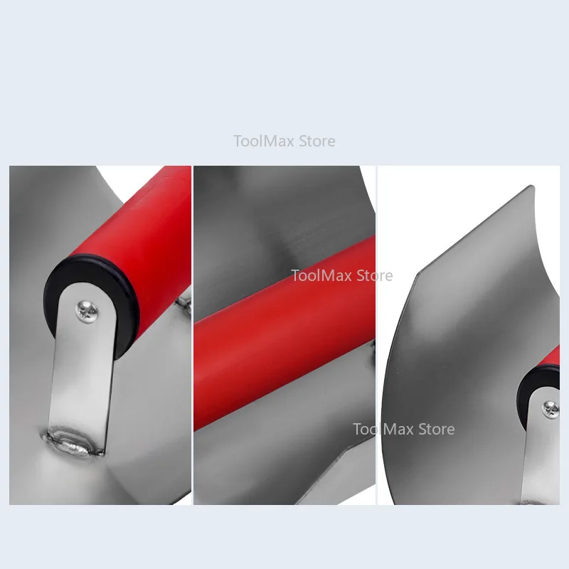 6インチステンレス鋼製反り溝切りコテ、曲線型こて、パテ塗り用