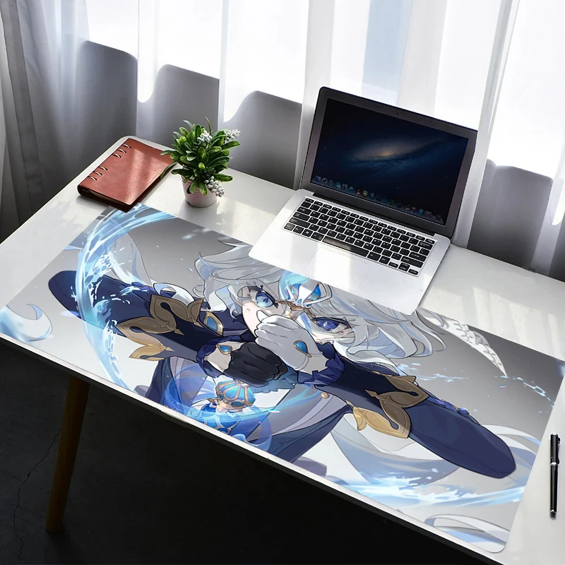 

Mouse Pad Laptop Non Slip Extended Desktop Mouse Mat PC Anime Keyboard Pad Gaming Accessories G-genshin Impact Furina Mousepad