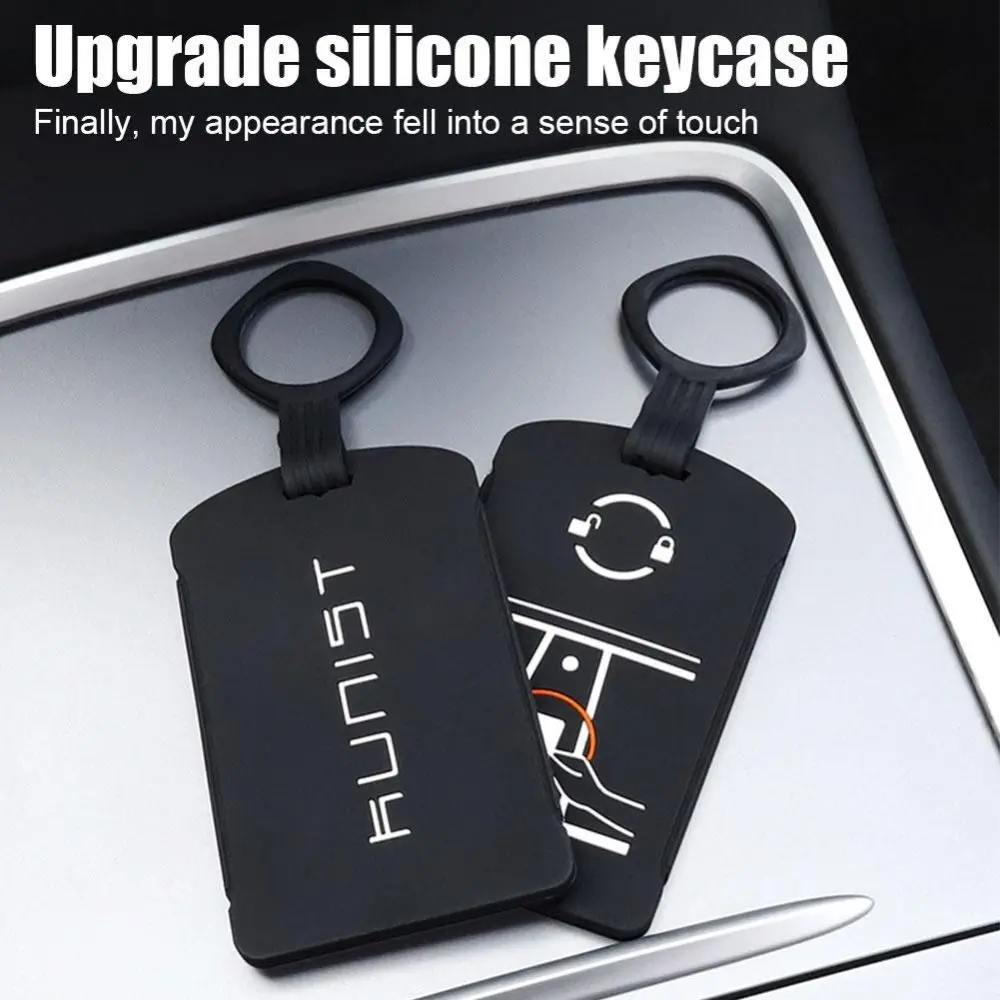 New Car Accessories Silicone For Tesla Model 3 Y Key Card Holder Card Cover Leather Holder Silica Gel Smart Key Case