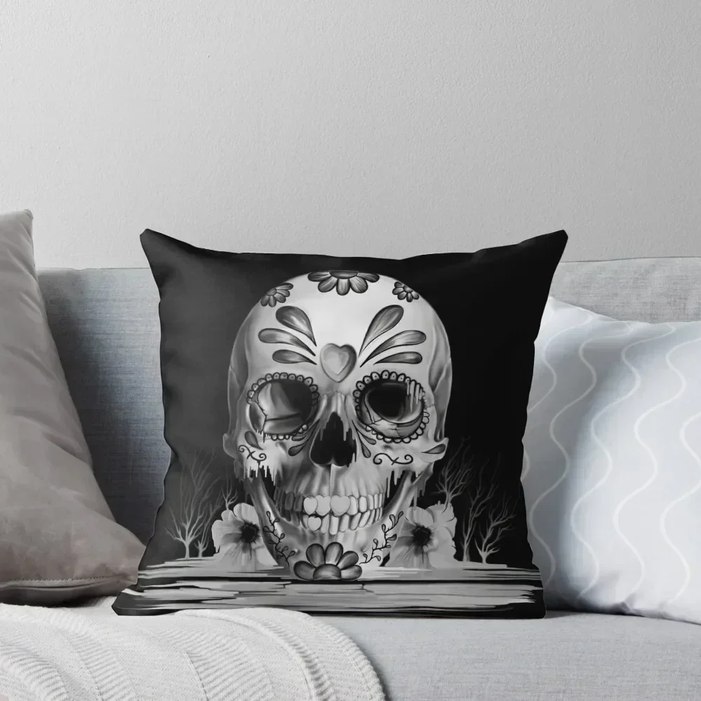 

Pulled sugar, melting sugar skull Throw Pillow sleeping pillows Rectangular Cushion Cover bed pillows pillow