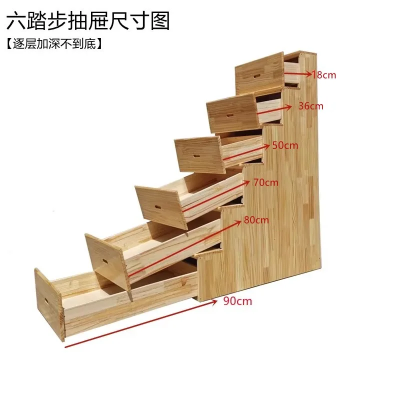 Household ladder Solid wood two-step ladder stool Dual-purposestool step foot pedal bay window  step custo