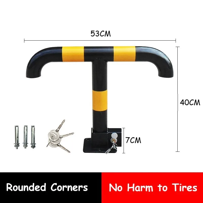 T001 Universal Parking Ground Lock Car Space Holding Garage Parking Guard Rounded Corner Thickened Arc Corner