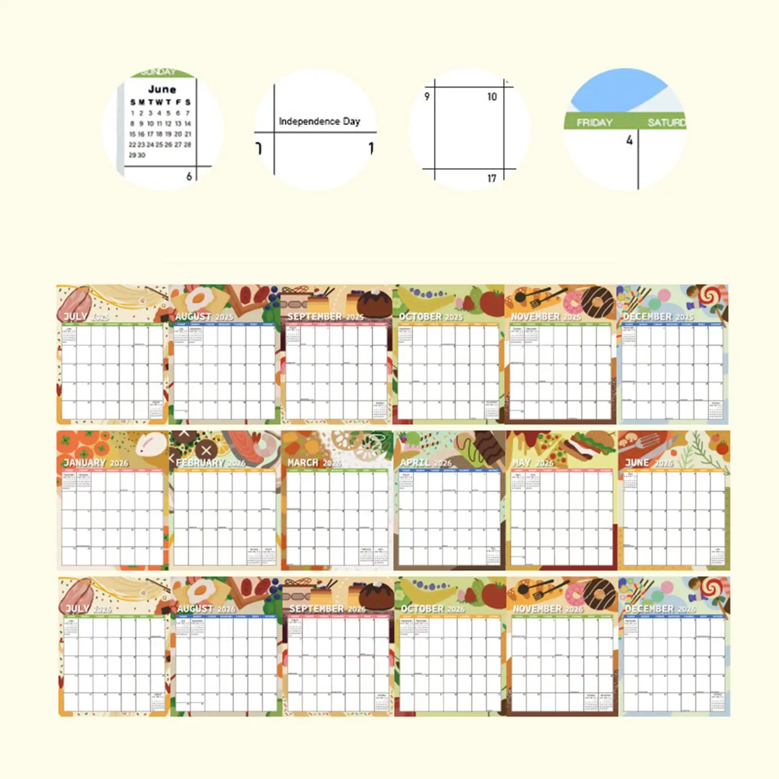 تقويم الحائط 2025-2026 تقويم 18 شهرًا للمنزل كتل مسطرة كبيرة Jul 2025 ديسمبر 2026 مخطط ربط بسلك مزدوج للمنزل في صالة الألعاب الرياضية