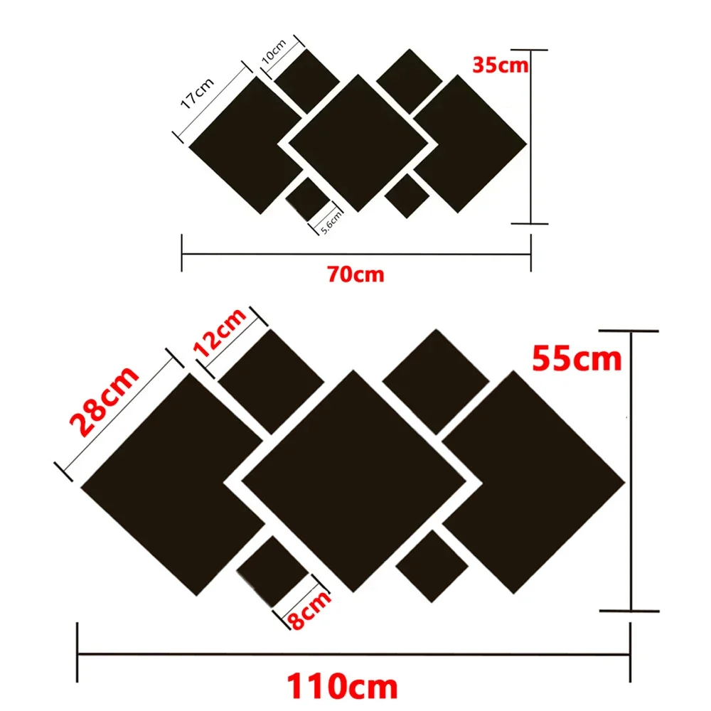 Acrylic 3D Mirror Wall Sticker For Bedroom Living Room Corridor DIY Background Wall Hotel Creative Background Mirror WallSticker 6