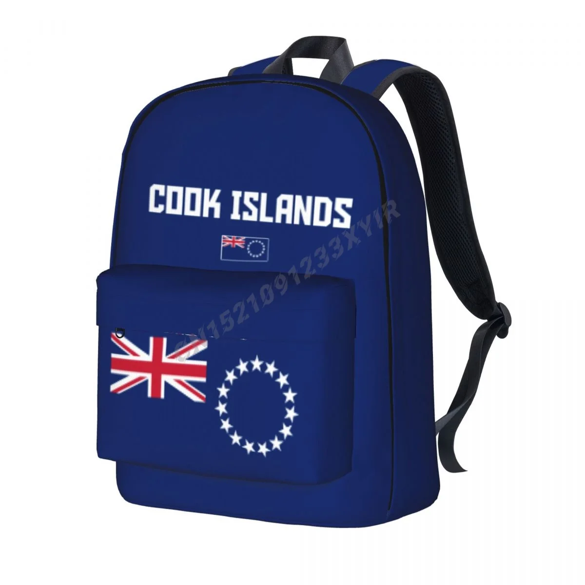 Unisex Backpack Cook Islands Flag Stitch Schoolbag Messenger Bag Case Laptop Travel Bag Mochila Gift